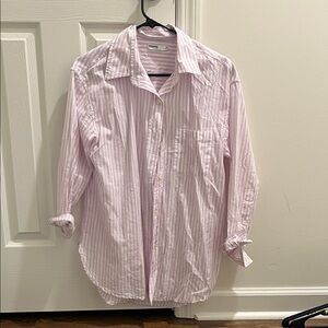 Sonoma Women’s Light Lavender Striped Button Down Shirt